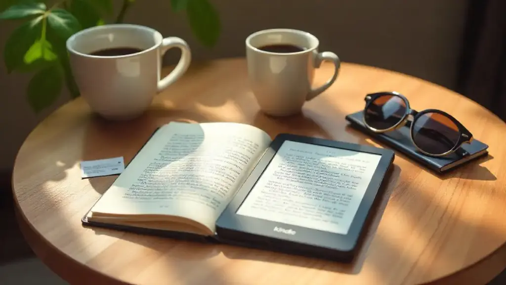 Kindle Paperwhite and Kobo Clara 2E travel e-readers side by side
