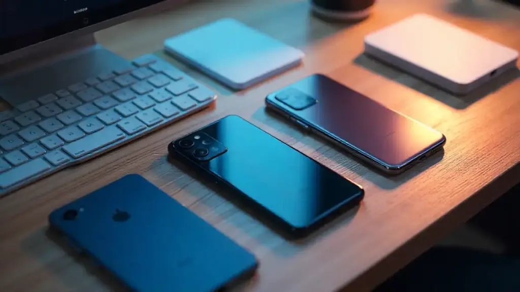 Best smartphones of 2025 displayed on a modern tech reviewer’s desk