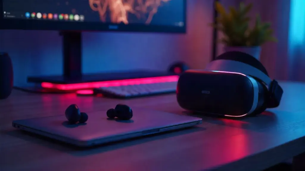 Tech Gadget Reviews & Smart Buying Guides 2025: Your Essential Guide to the Best Tech Products Modern 2025 tech gadget setup with smart home devices, wearables, and VR headset.