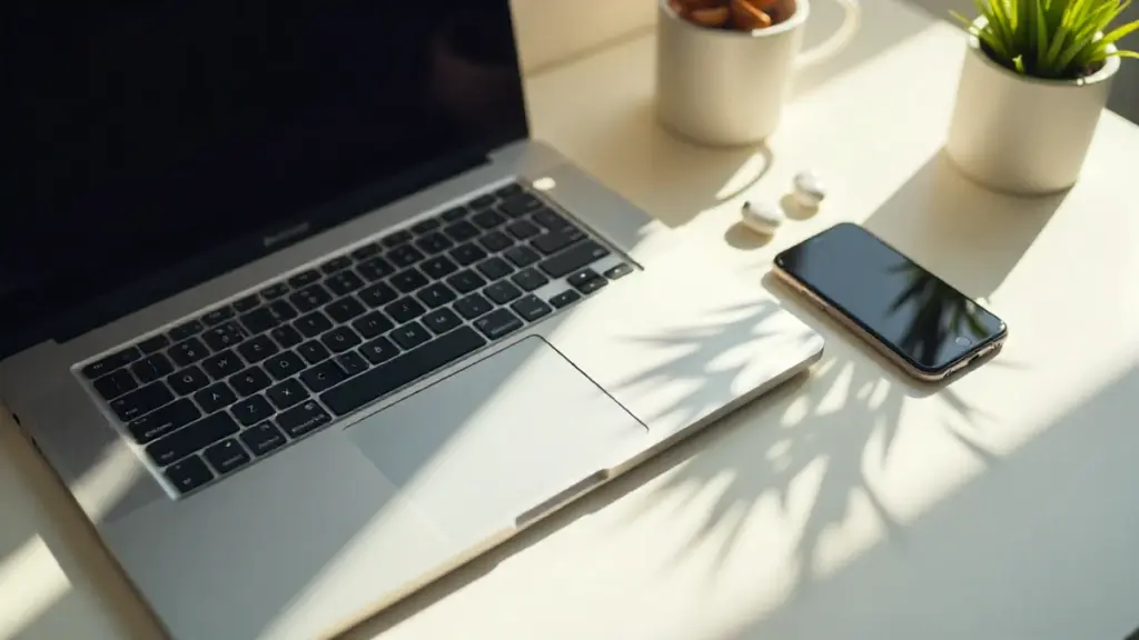Tech Gadget Reviews & Smart Buying Guide 2025: Your Complete Guide to Choosing the Best Devices Tech gadgets on a modern 2025 workspace including phone, laptop, smartwatch, and earbuds.