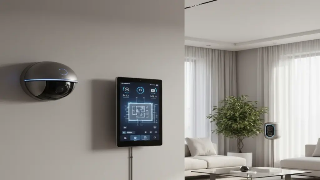 The Complete Guide to Choosing a Home Security System in 2025: What Actually Matters After Testing Dozens of Systems Home security system setup with smart cameras and sensors