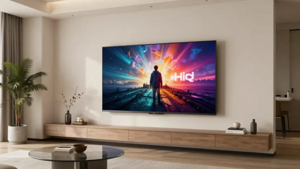 Smart TV buying guide 2025 showing modern OLED television in living room