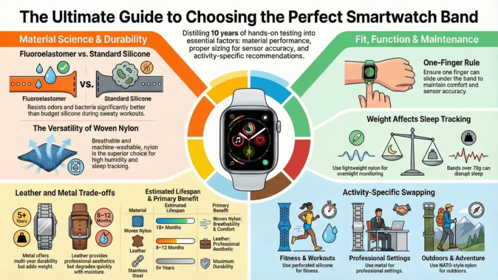 Choosing the right smartwatch band for comfort