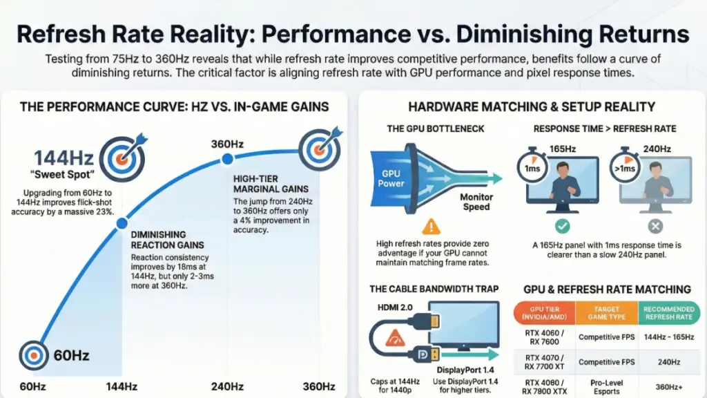 High refresh rate gaming monitor FPS clarity