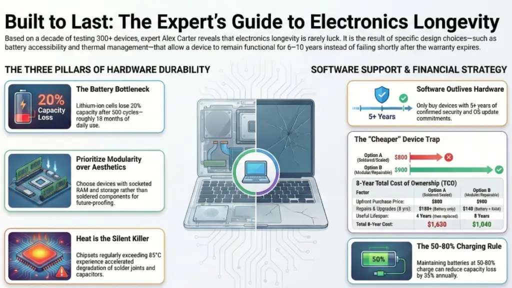 Comparison of durable and non-repairable electronics design