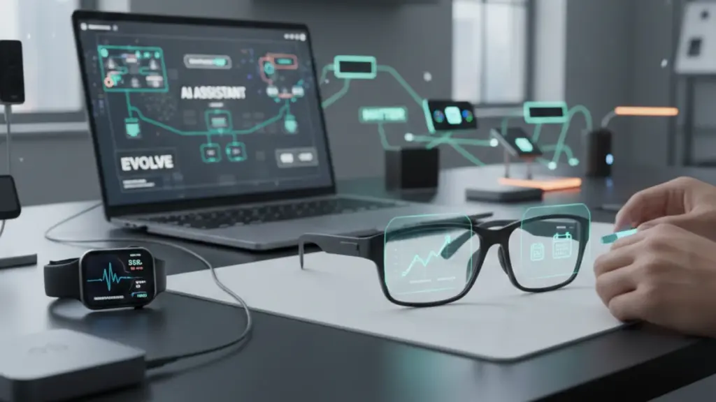Wearable AR glasses, AI assistants, and smart home tech