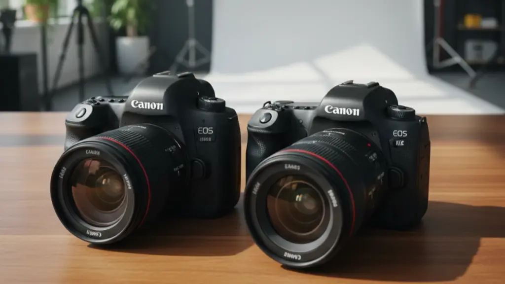 DSLR vs Mirrorless cameras side by side comparison 2025