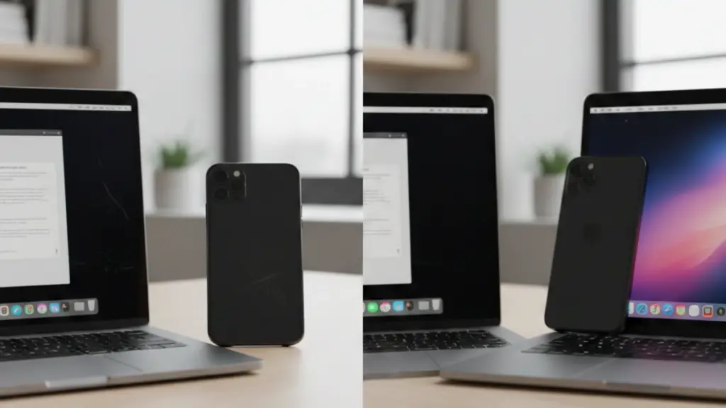 Refurbished Tech vs New: What Smart Buyers Choose Refurbished vs new MacBook comparison on desk
