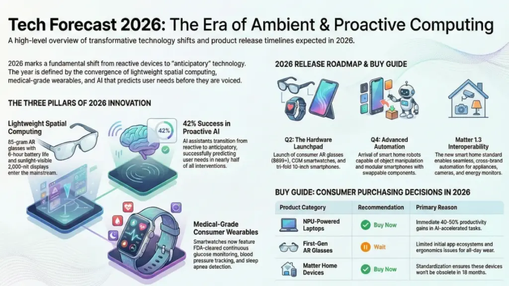 Futuristic gadgets defining technology trends in 2026