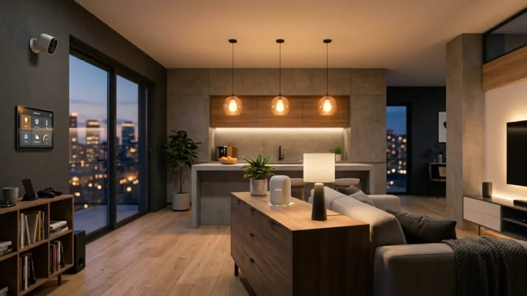 Buying Smart Home Tech at Gadget Zone: 2026 Guide Smart home devices setup with speaker, bulbs, and camera