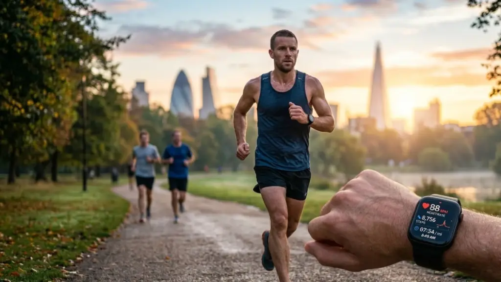 Fitness Tracker Pros and Cons After Testing 14 Devices Fitness tracker measuring heart rate during outdoor run