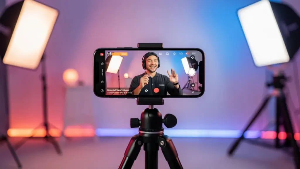 Best Phones for Content Creators and Influencers 2025 Content creator filming Instagram Reel with smartphone camera