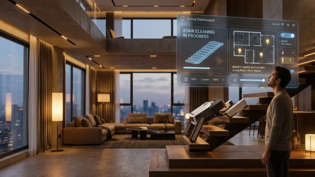 The Rise of AI Gadgets: Smart Tech Gets Smarter AI gadgets ecosystem in a modern smart home environment