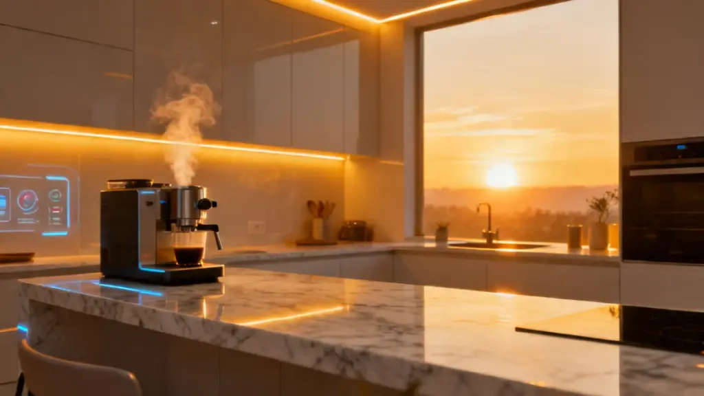 Smart thermostat and phone controlling home temperature